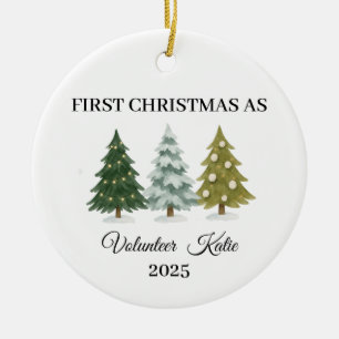 Erstes Weihnachten als Freiwilliger, Freiwilliger- Keramik Ornament
