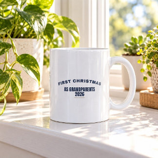 Erstes Weihnachten als Großeltern 2026 Lustiger Be Kaffeetasse