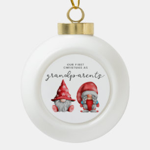 Erstes Weihnachten als Großeltern Weihnachtsfamili Keramik Kugel-Ornament