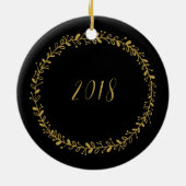 erstes Weihnachten als Herr u. Frau Baum Keramik Ornament (Hinten)