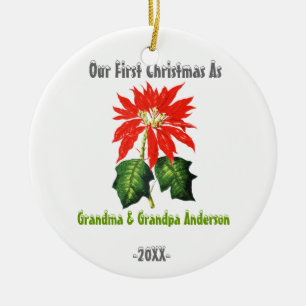 Erstes Weihnachten als Keramik Ornament
