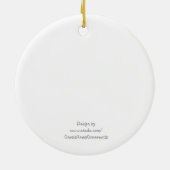 Erstes Weihnachten als Keramikornament (Hinten)