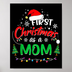 Erstes Weihnachten als Mama 1. Weihnachten passend Poster