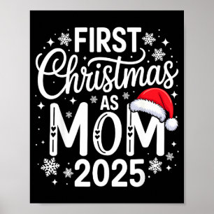 Erstes Weihnachten als Mama 2025 passendes Familie Poster