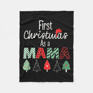 Erstes Weihnachten als Mama Neue Mama Familie pass Fleecedecke