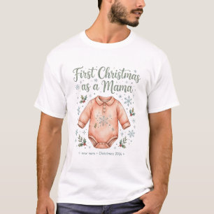 Erstes Weihnachten als Mama Neues Mama-Design T-Shirt