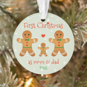 Erstes Weihnachten als Mama und Vater - Ornament