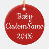 Erstes Weihnachten als Mama-und Vater-Verzierung Keramik Ornament (Hinten)