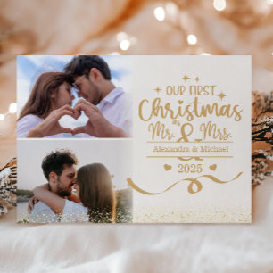 Erstes Weihnachten als Mr & Mrs mit Goldglitter 2 