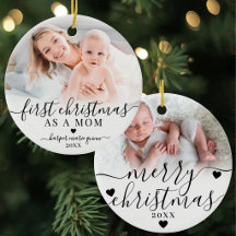 Erstes Weihnachten als Mutter Baby-Foto