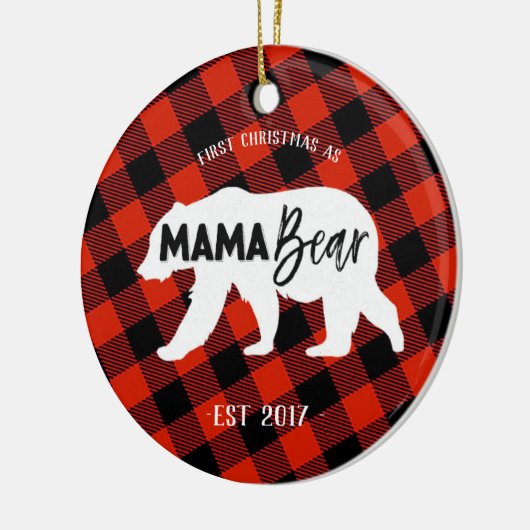 Erstes Weihnachten als Mutter Bear Ornament (Links)