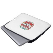Erstes Weihnachten als Mutter-Feiertagsdesign Laptopschutzhülle (Vorne Knopf)