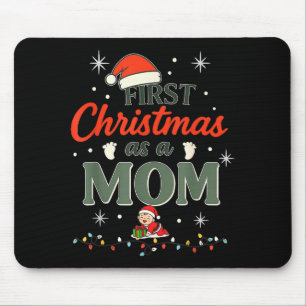 Erstes Weihnachten als Mutter Neuer Mütter-Feierta Mousepad