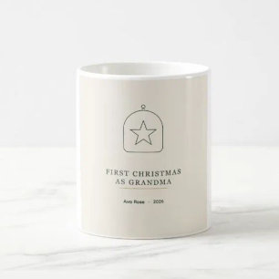 Erstes Weihnachten als Oma 2026 Erinnerungs-Tasse Kaffeetasse
