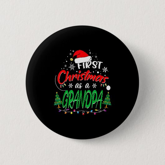 Erstes Weihnachten als Opa Neuer Großvater 1. C Button (Vorderseite)