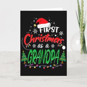 Erstes Weihnachten als Opa Neuer Großvater 1. W Karte
