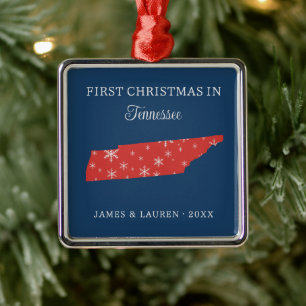Erstes Weihnachten als Paar in Tennessee USA Bunde Ornament Aus Metall