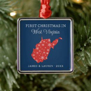 Erstes Weihnachten als Paar in West Virginia, USA- Ornament Aus Metall