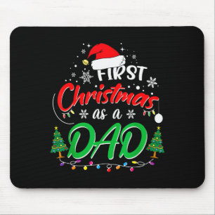 Erstes Weihnachten als Papa Neuer Daddy 1. Weihnac Mousepad