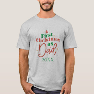 Erstes Weihnachten als Papa Neuer Vater T-Shirt