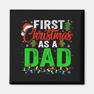 Erstes Weihnachten als Papa Weihnachtsbeleuchtung Magnet