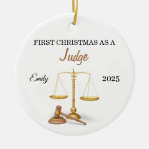 Erstes Weihnachten als Richter-Schmuck, Neuer Anwa Keramik Ornament