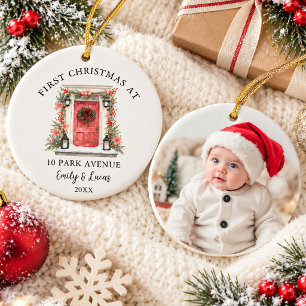 Erstes Weihnachten bei unserer neuen Heimatadresse Keramik Ornament
