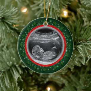 Erstes Weihnachten des Babys Keramik Ornament