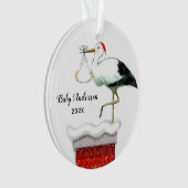 Erstes Weihnachten des Babys Ornament (Vorderseite)