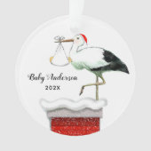 Erstes Weihnachten des Babys Ornament (Vorderseite)