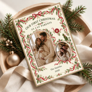 Erstes Weihnachten Foto für Katzeneltern