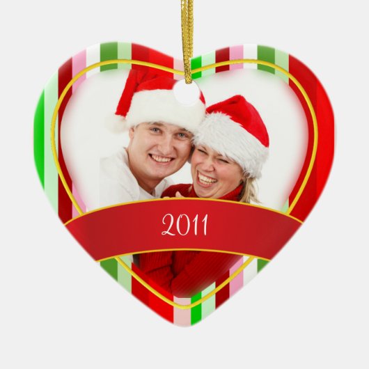 Erstes Weihnachten/Foto Keramikornament (Vorne)