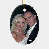 Erstes Weihnachten/Foto Keramikornament (Hinten)