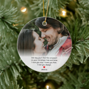 Erstes Weihnachten für Paare Freundin Jahrestag Keramik Ornament