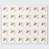 Erstes Weihnachten Geschenkpapier (Flach)