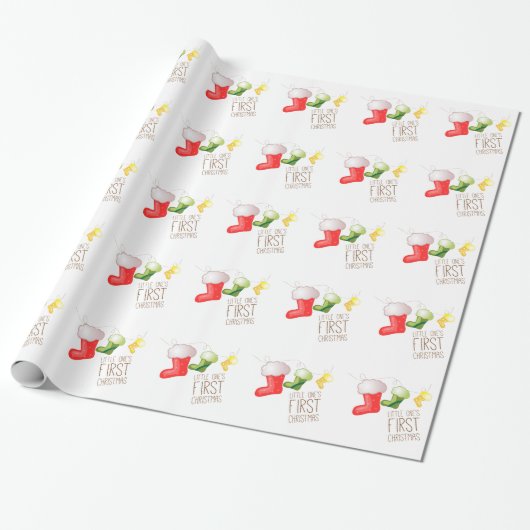 Erstes Weihnachten Geschenkpapier (Ungerollt)