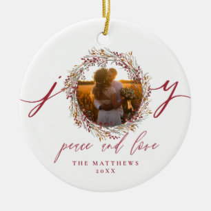 Erstes Weihnachten Herr und Frau Berries Freude Fo Keramik Ornament