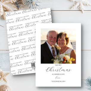 Erstes Weihnachten Herr und Frau Simple Square Fot