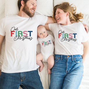 Erstes Weihnachten Herren Weiß T-Shirt