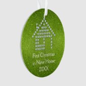 Erstes Weihnachten im neuen Glitzer-Grün des Ornament (Vorderseite)