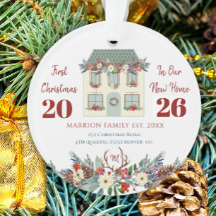 Erstes Weihnachten im neuen Zuhause Einzugsgeschen Ornament