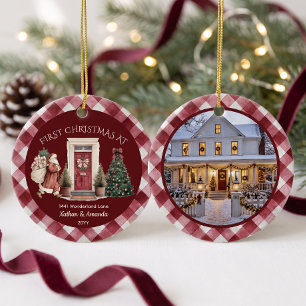 Erstes Weihnachten im neuen Zuhause Keramik Ornament
