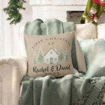 Erstes Weihnachten im neuen Zuhause Kissen
