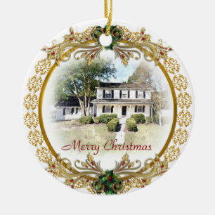 Erstes Weihnachten in der neuen Zuhauseverzierung Keramik Ornament