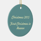 Erstes Weihnachten in Himmel 2015 Keramik Ornament (Rechts)