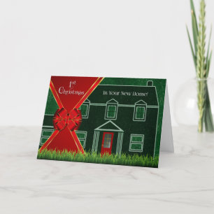 Erstes Weihnachten in Ihrem neuen Zuhause Rot und 