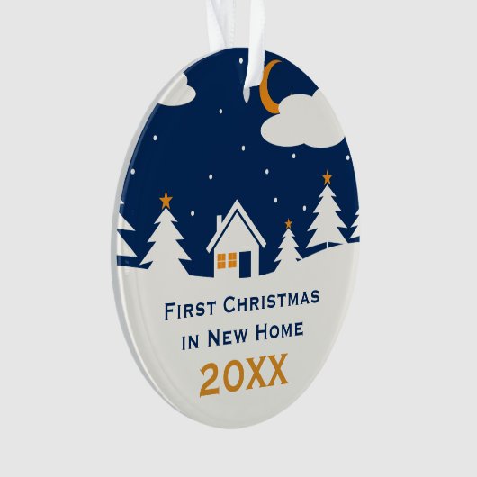 Erstes Weihnachten in neuem Zuhause | Ihr Ornament (Vorderseite)