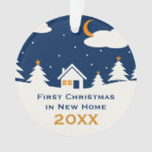 Erstes Weihnachten in neuem Zuhause | Ihr Ornament (Vorderseite)