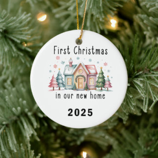 Erstes Weihnachten in unserem neuen Zuhause – Kera Keramik Ornament