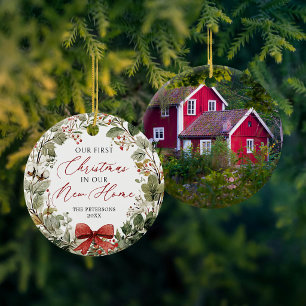 Erstes Weihnachten in unserem neuen Zuhause-Orname Keramik Ornament
